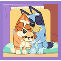 Trefl, Bluey, Poznaj Bluey, puzzle 3w1