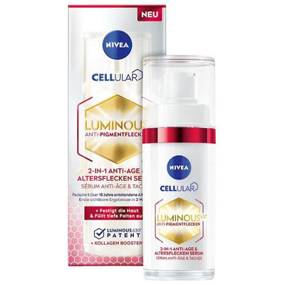 Nivea, Cellular Luminous 630, anti-age serum 2w1 na przebarwienia i zmarszczki, 30 ml
