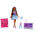 Barbie, Party Unboxed Glam Party, Stylowe przygotowania, lalka z niespodziankami, zestaw fioletowy