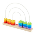 Fisher-Price, Tęcza Drewniane koraliki, kształty do przesuwania, zabawka edukacyjna