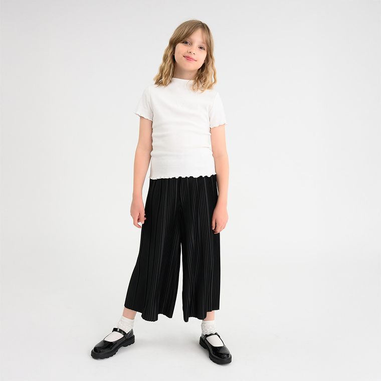 Cool Club, Komplet dziewczęcy, Bluzka z krótkim rękawem, Spodnie materiałowe, culotte, mix