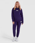 Bluza damska z kapturem, fioletowa, Ellesse
