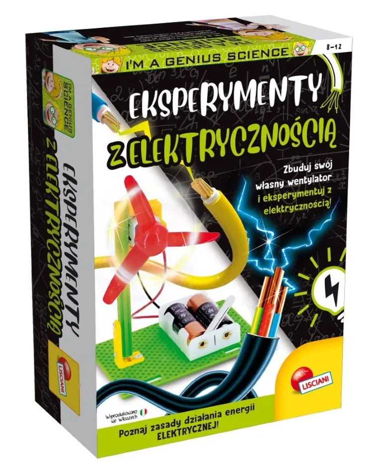 Lisciani, I'm a Genius, Ekseprymenty z Elektrycznością, zestaw naukowy