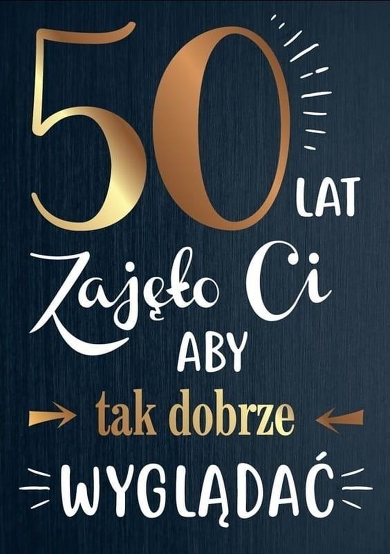 Kukartka, karnet B6, Urodziny 50