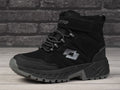 Buty zimowe dziecięce, czarne, Lotto Ketcham Tex K