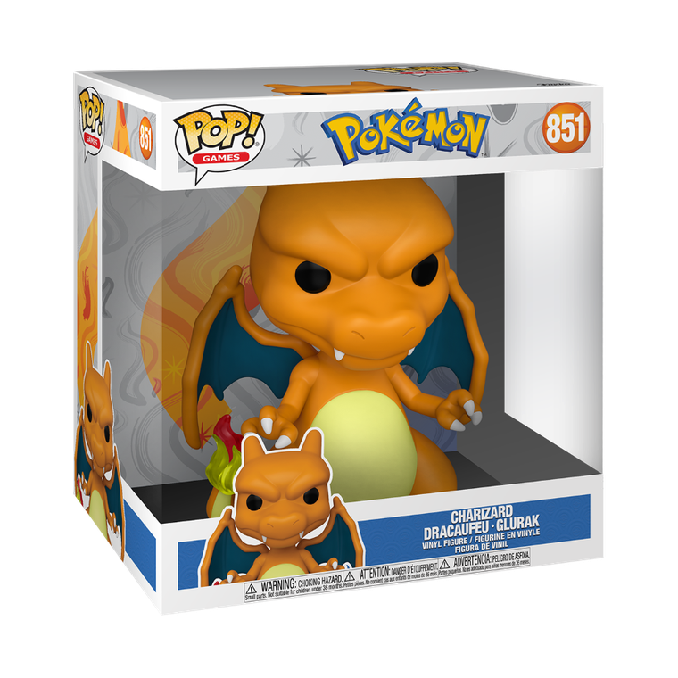 Funko Jumbo Pop! Games:  Pokemon, Charizard, figurka kolekcjonerska