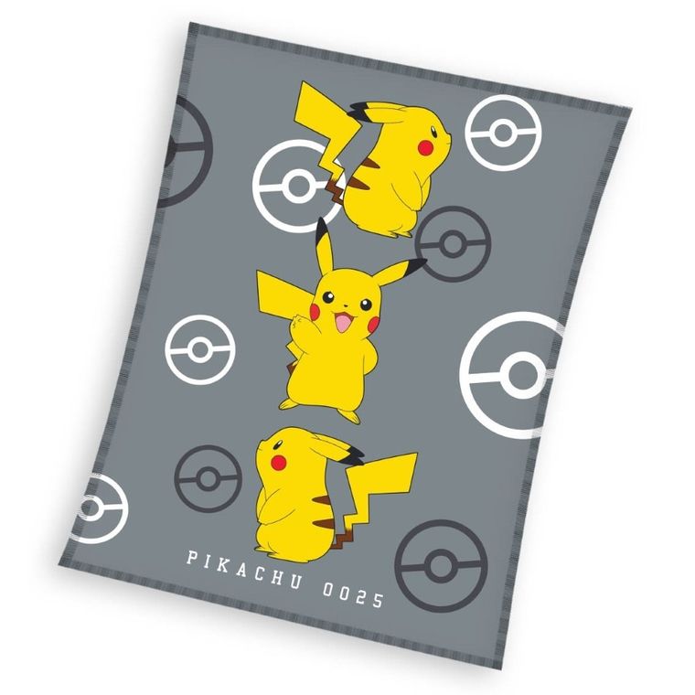 Pokemon, koc flanelowy, 110x140 cm