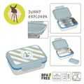 Lassig, Sunny Explorer, lunchbox ze stali nierdzewnej, Green/Blue