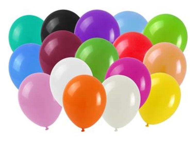 Balon, pastelowy, 25 cm, 6 szt.
