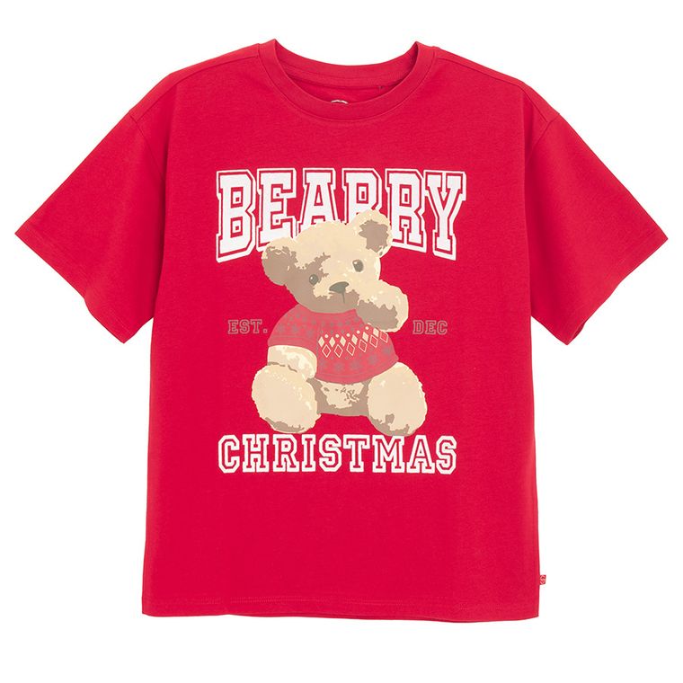 Cool Club, T-shirt dziewczęcy, czerwony