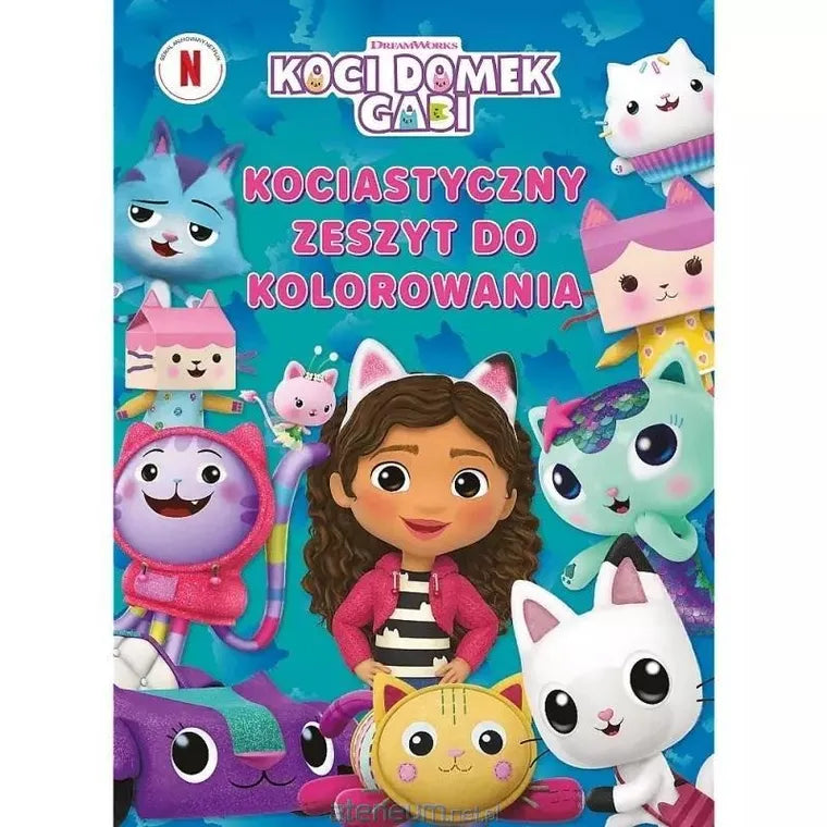 Koci Domek Gabi. Kociastyczny zeszyt do kolorowania