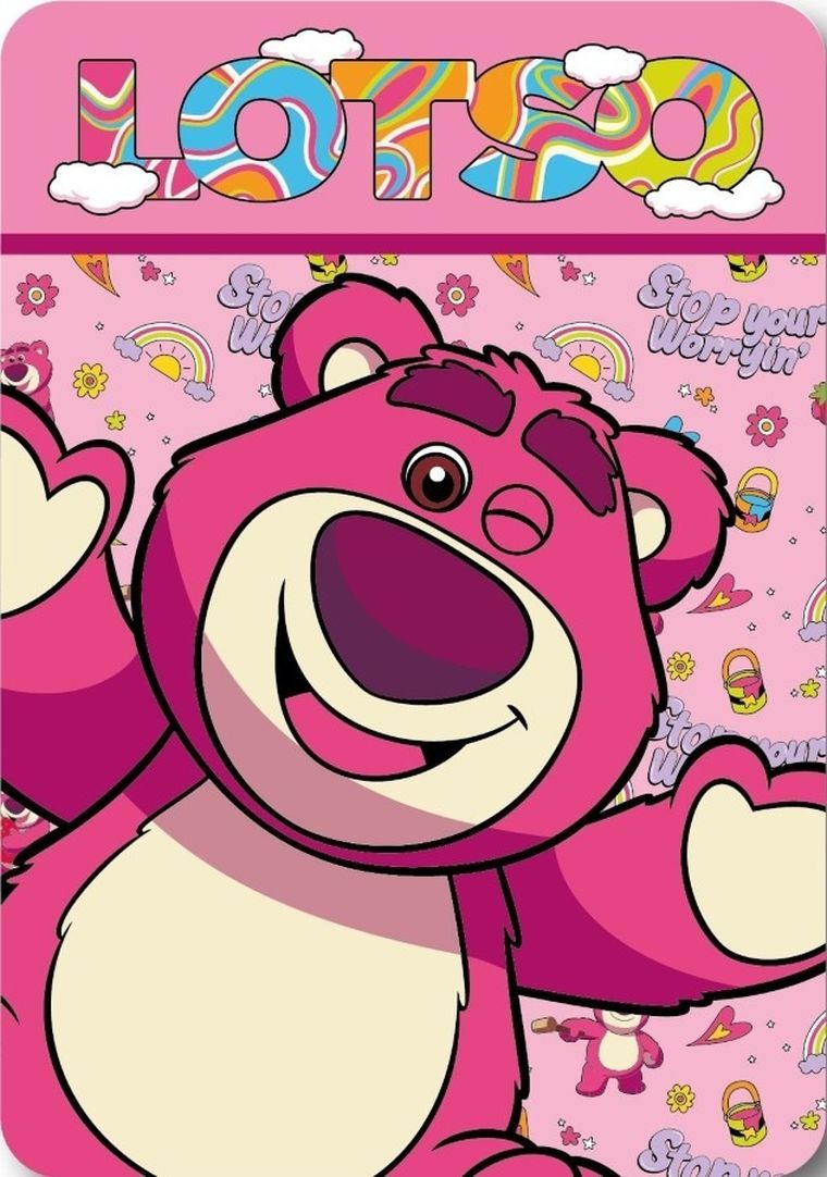Toy Story, Lotso, koc polarowy, 100x140 cm