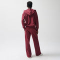 Rozpinana bordowa bluza oversize z kapturem NOWEAR