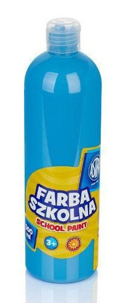 Astra, farba szkolna, butelka, niebieska, 500 ml