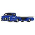 Hot Wheels, 50. rocznica, Mercedes-Benz 300 SL & '55 Mercedes-Benz Blaues Wunder, pojazdy transportowe Premium, skala 1: 64, HRV48