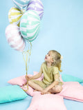 PartyDeco, Yummy, balon foliowy, cukierek, 45 cm, jasno-niebieski