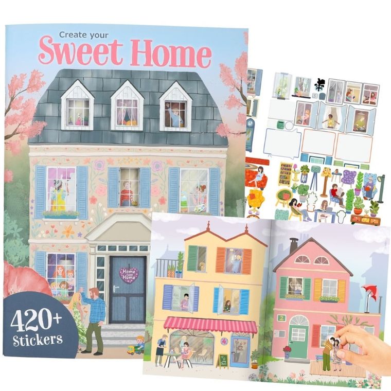 Top Model, Sweet Home, zestaw kreatywny z naklejkami