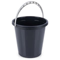Vilde, wiadro plastikowe, czarne, 5 l