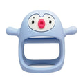 Smily Mia, gryzak silikonowy, pingwin, buddy, light blue