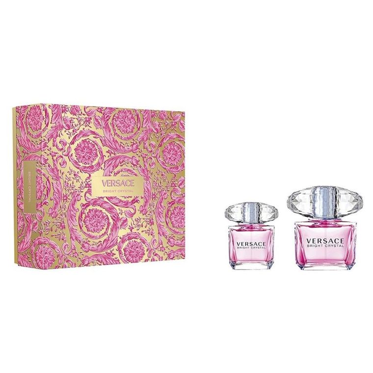Versace, Bright Crystal, zestaw:  woda toaletowa, spray, 90 ml + woda toaletowa, spray, 30 ml