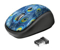 Trust, mysz, Yvi Wireless, Peacock, 23388, optyczna, 1600 DPI, niebieska
