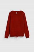 Sweter damski, czerwony, Moodo