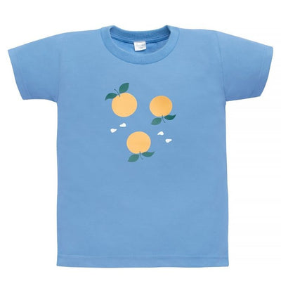 T-shirt dziewczęcy, niebieski, Pinokio