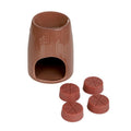Homla, Fires, kominek ceramiczny, z woskiem Sandalwood 10x12,5 cm, 22g