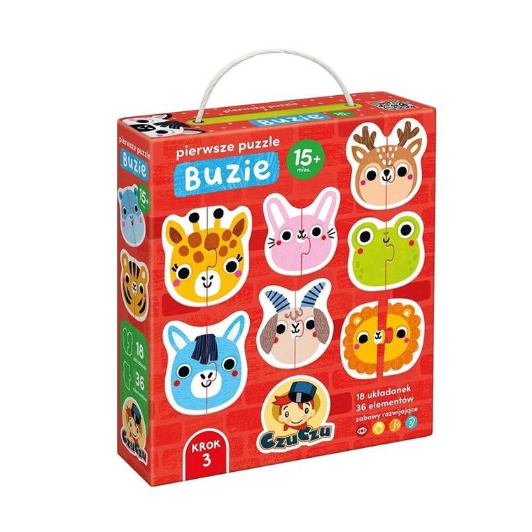 CzuCzu, Buzie dla dzieci, pierwsze puzzle, 15m+