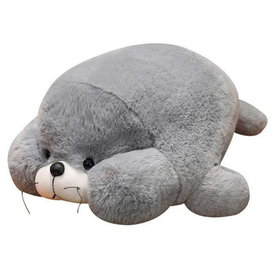 Lean Toys, foka, maskotka, szara, 29 cm