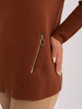 Sweter damski, plus size, czarny, P-M