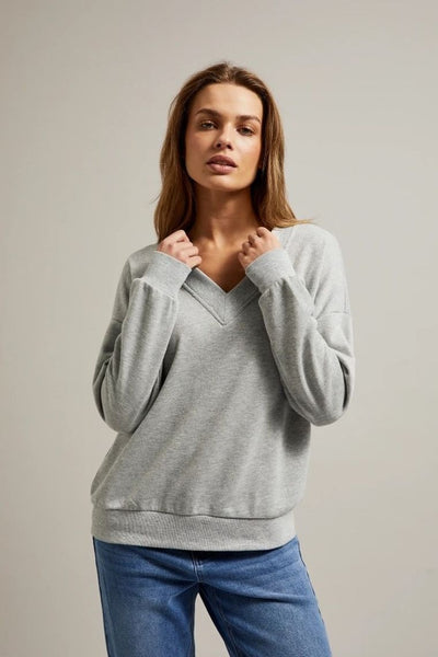Bluza damska, szara, Moodo