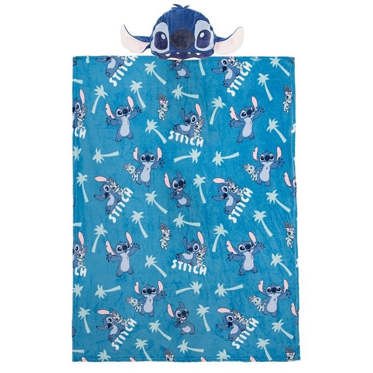 Lilo i Stitch, Stitch, kocopoduszka, 35x35 cm + 120x150 cm
