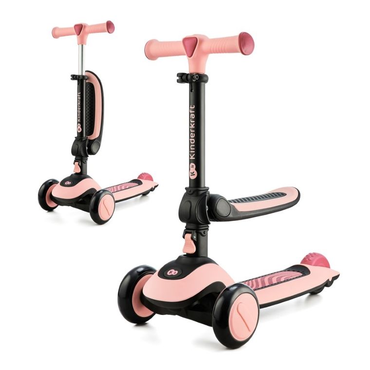 Kinderkraft, Halley, hulajnoga 2w1, Rose Pink