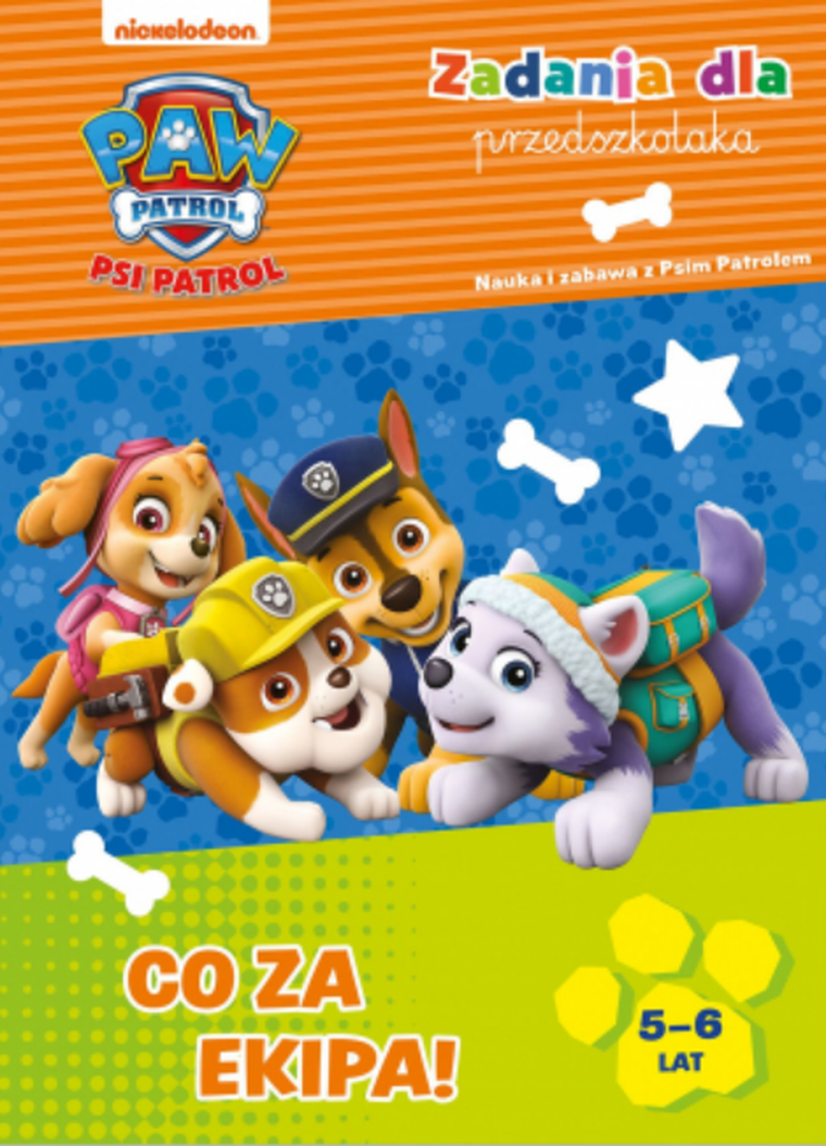 Psi Patrol. Co za ekipa. Zadania dla przedszkolaka