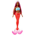 Barbie, lalka syrenka, koralowy ogon