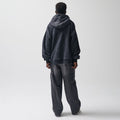 Grafitowa bluza z kapturem o kroju oversize NOWEAR