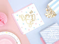 PartyDeco, Gender Reveal Party, serwetki papierowe na baby shower, Boy or Girl?, 33x33 cm, 20 szt.