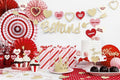 PartyDeco, toppery, dekoracje do muffinek, Sweet Love-serca, 11 cm, 6 szt.