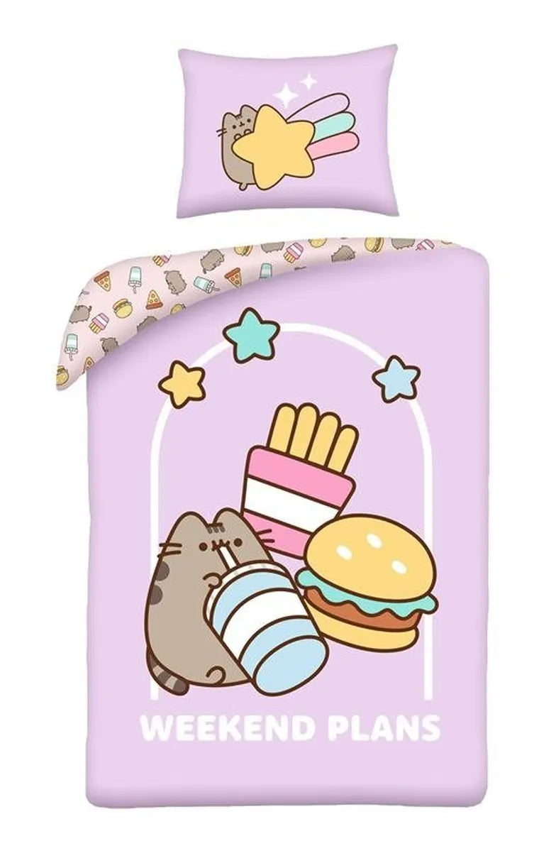Pusheen, 2-częściowy komplet pościeli, 140x200 cm