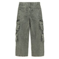 Regulowane szare jeansy wide leg cargo Cool Club