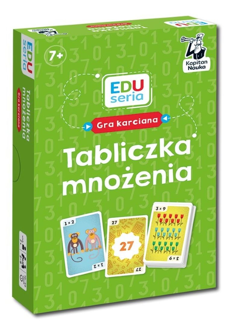 Kapitan Nauka. Tabliczka mnożenia. Gra karciana