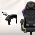 Huzaro, Force 2.7 RGB Black, fotel gamingowy, welurowy