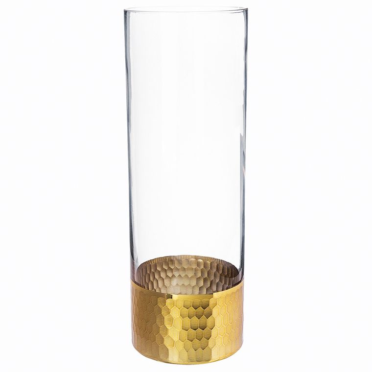 Altom Design, Golden Honey, wazon szklany, 30 cm