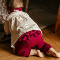 Legginsy dziewczęce, bordowe, Bloom, Eevi