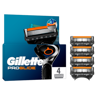 Gillette, Fusion ProGlide, wymienne ostrza do maszynki do golenia, 4 szt.