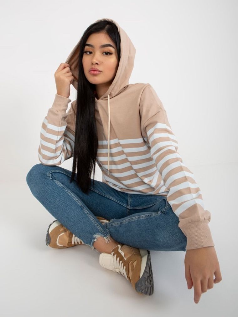 Bluza damska z kapturem, mix, Rue Paris