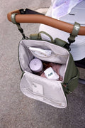 Lassig, Slender Up, Green Label, plecak dla mam z akcesoriami, Olive