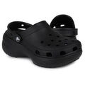Klapki damskie na platformie, czarne, Crocs Classic Platform Clog