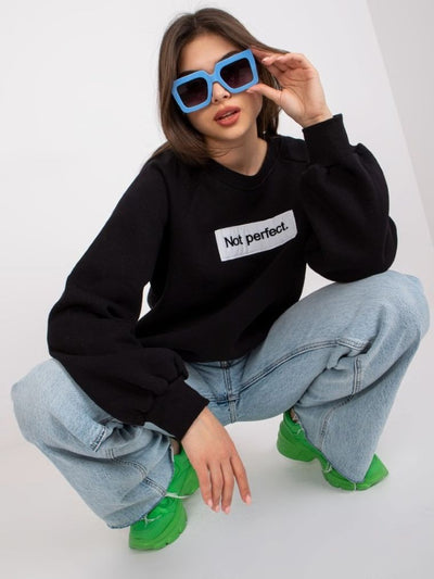 Bluza damska, czarna, Ex Moda
